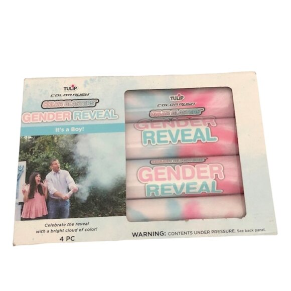 Tulip Color Blasters Gender Reveal Blue Its a Boy Set - Picture 6 of 7